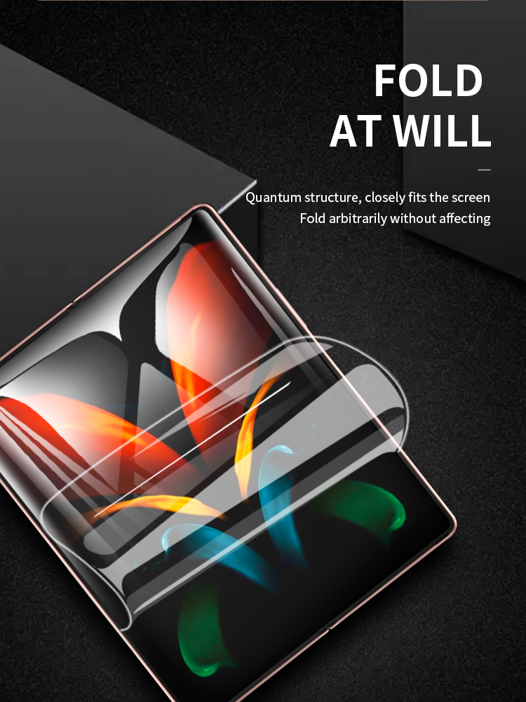 Hydrogel foldable screen protector