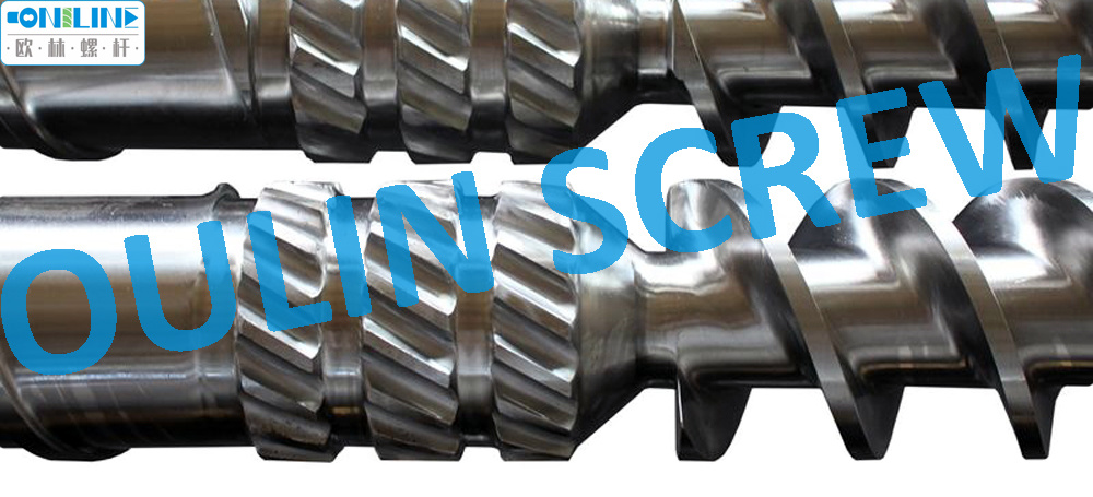 180/120, L/D=30 Conical Type Recycling Extrusion Screw and Barrel