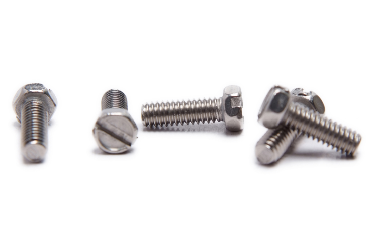 Metric Slotted Hex Head Screws 