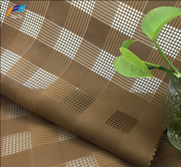 30D FDY 100% Polyester Plaid Brushed Fabric 1