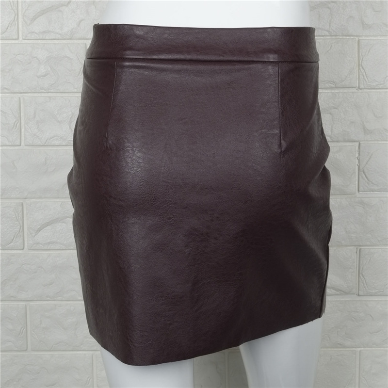 New Fashion Women PU Skirt