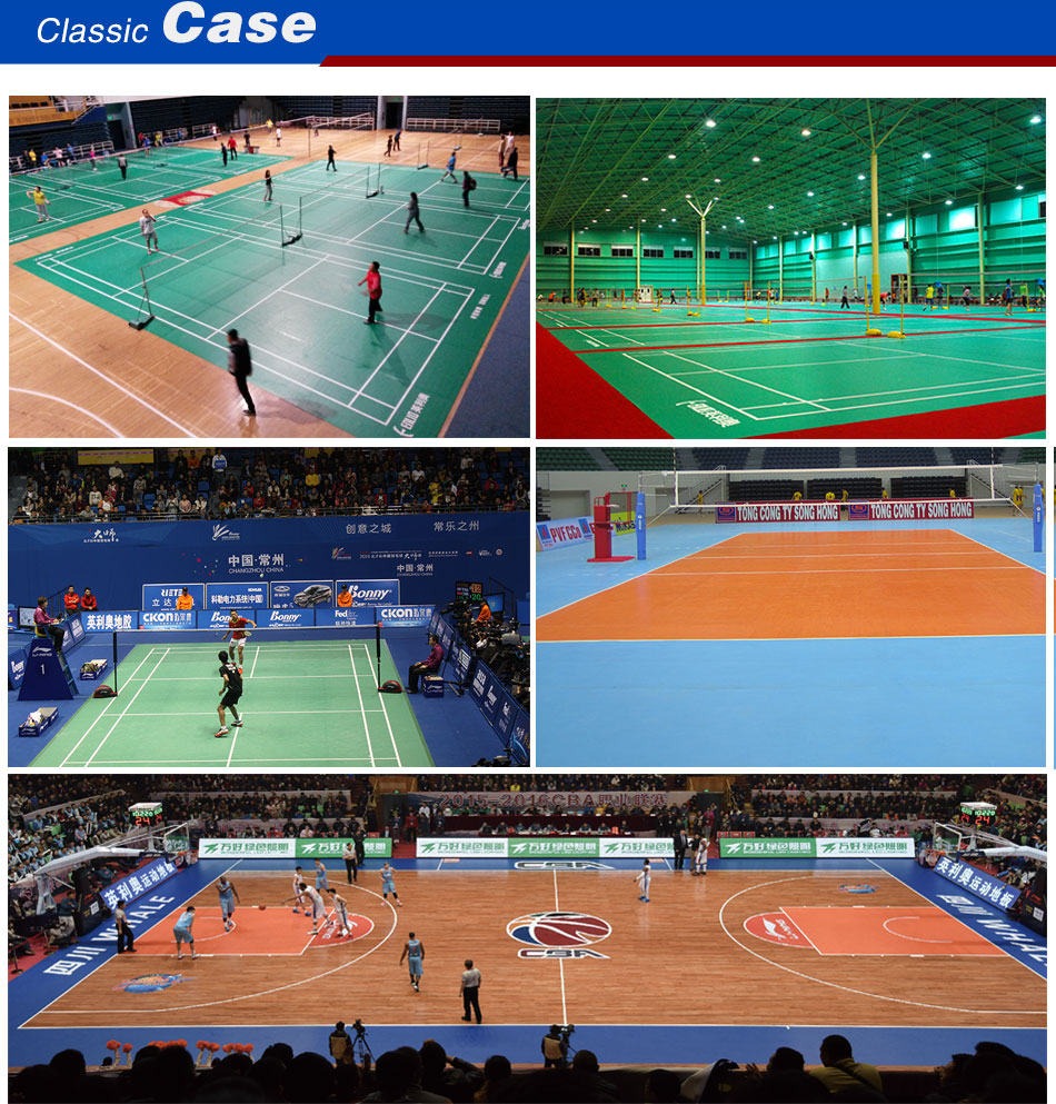 Volleyball sports flooring