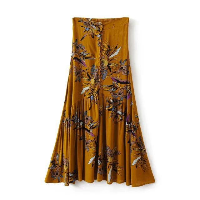 Comfortable Cotton Crepe Skirt