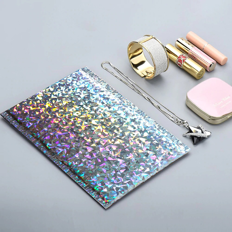 Colored Hologram Padded Bubble Envelope