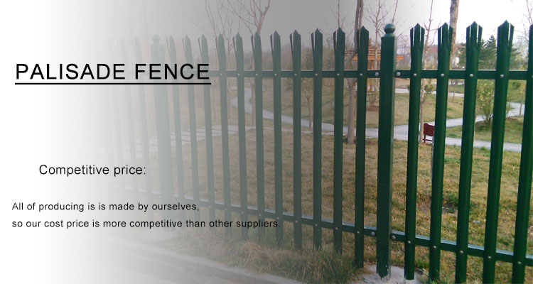 PVC privacy palisade fence concrete fencing posts