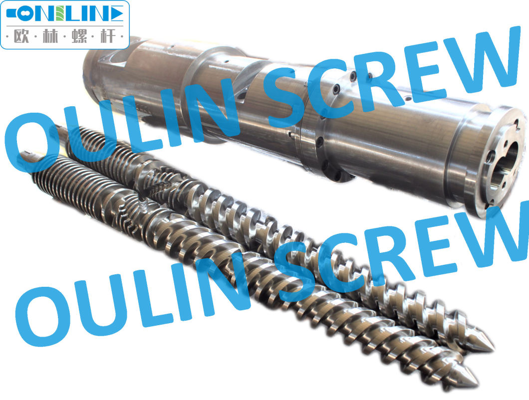 55/120 SKD61 Liner Double Conical Screw and Barrel for PVC Extrusion