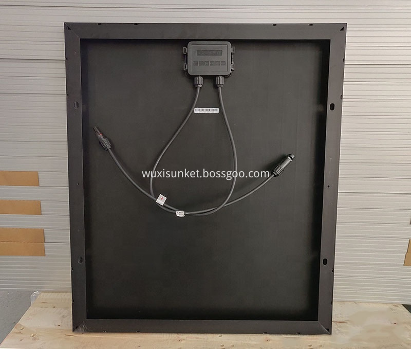 Customized 50w full black solar panel 