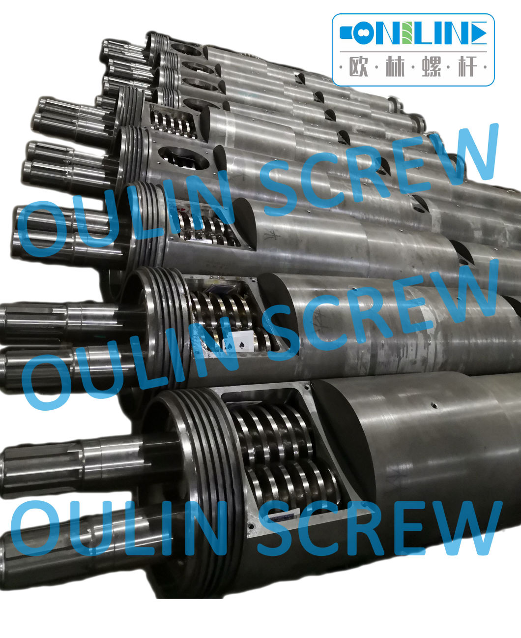 Supply Bi-Metal Jwell Twin Conical Screw and Barrel for Pipe, Profiles, Sheet, Granulation (large in stock)