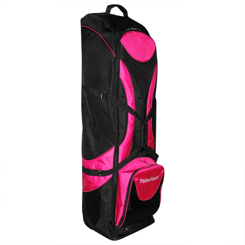 Faltbare schwarze Farbe Golf -Reisetasche mit Rad