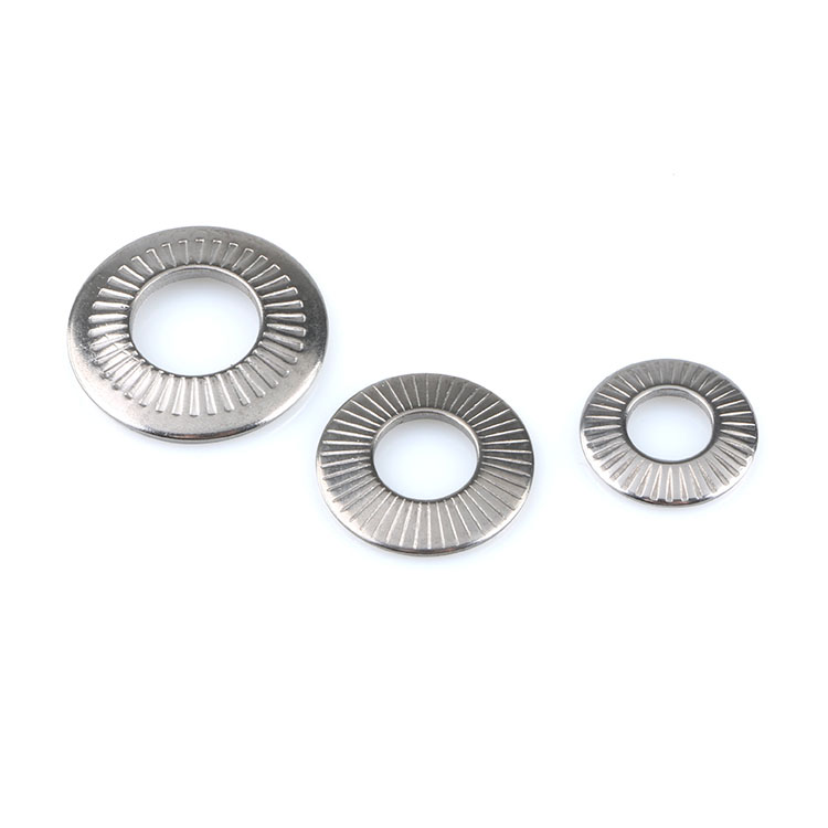 Disc springs Knurling