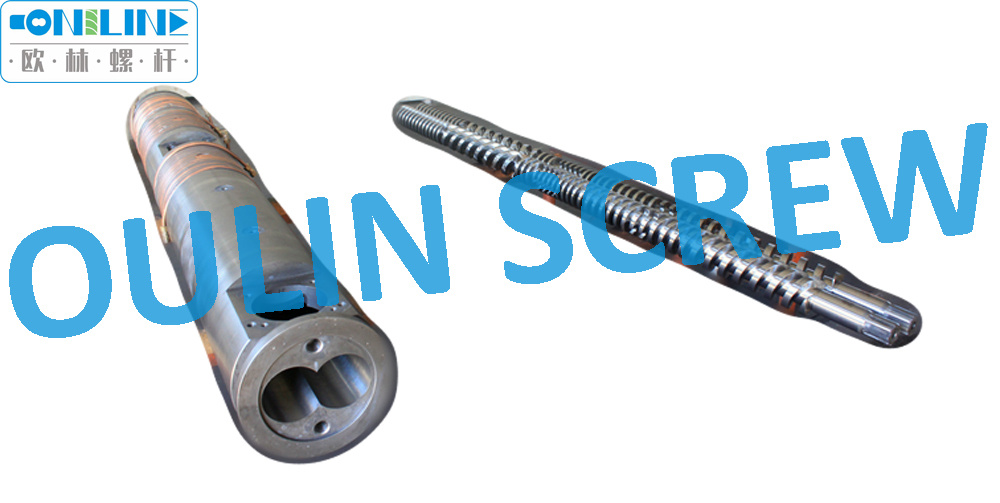 110mm Twin Parallel Screw and Barrel for Bandera PVC Extruder
