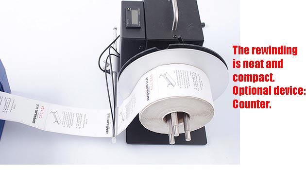 Rewinder for label Rewinder for label