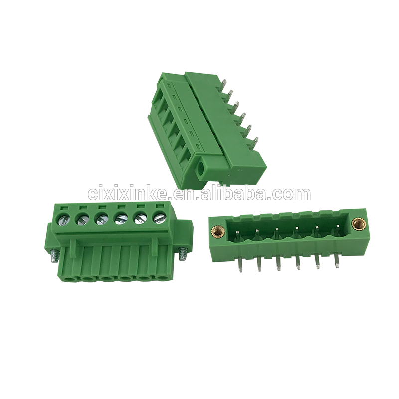 5.08mm pitch 6pin terminal block with fixed screw