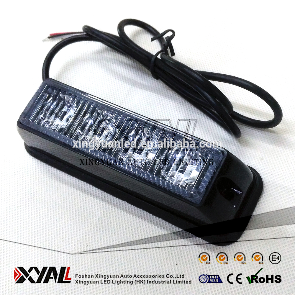 4w 4x4 Atv Grille 12v / 24v Led Strobe Flashing Waterproof Emergency