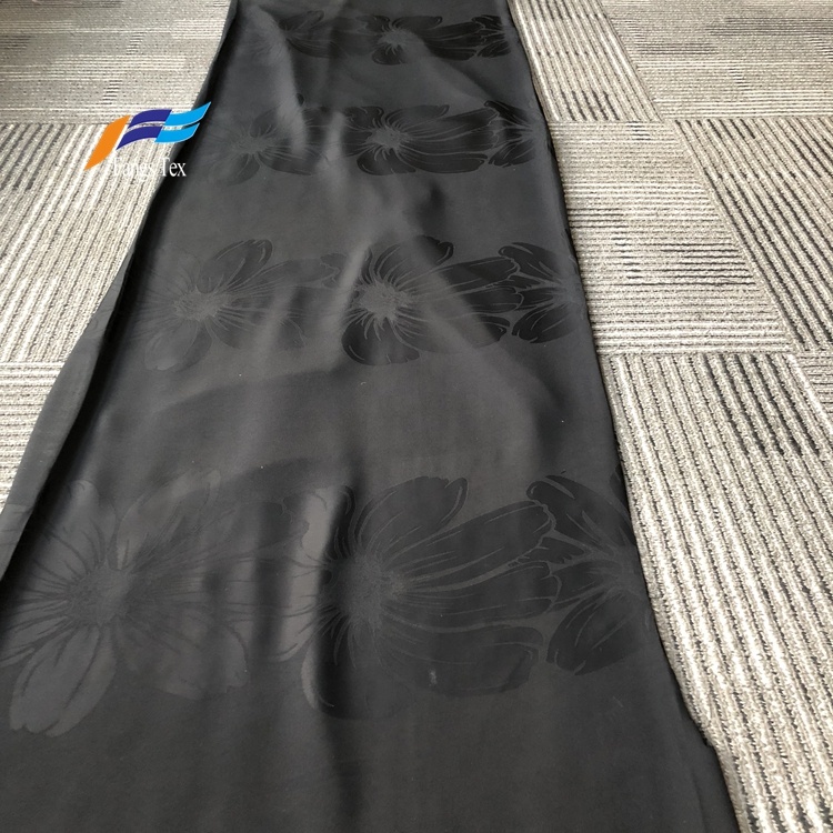 100% Polyester Dobby Nida Jaquard Abaya Fabric 1