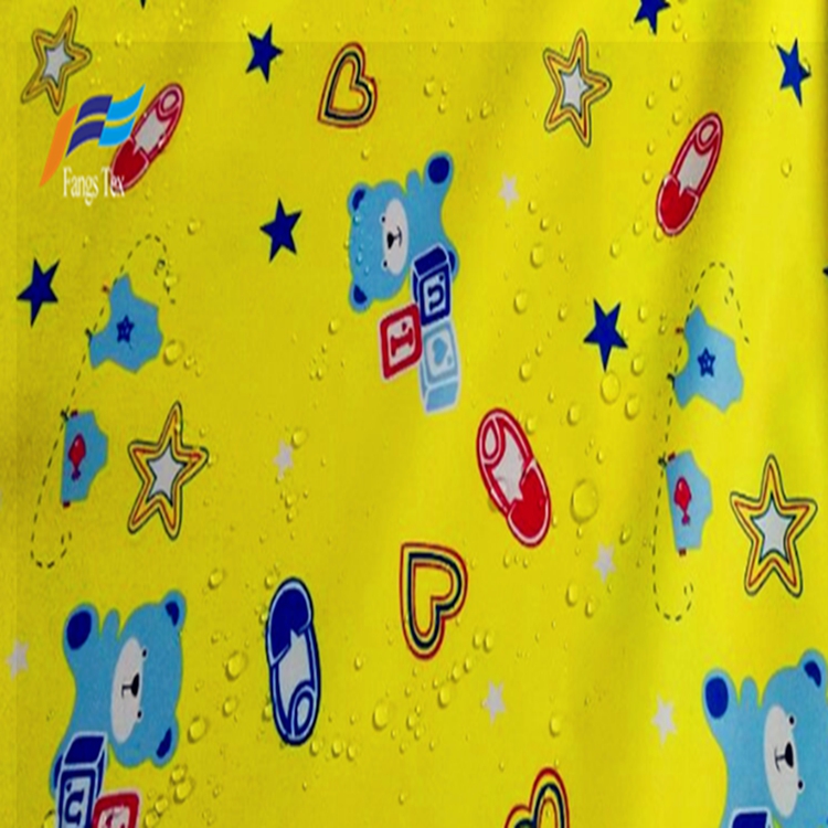 Polyester 190T PVC Taffeta Printed Waterroof Children Fabric 7