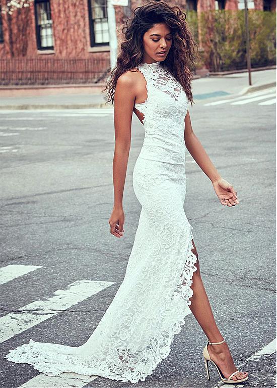 Sexy Lace Embroidery Dress