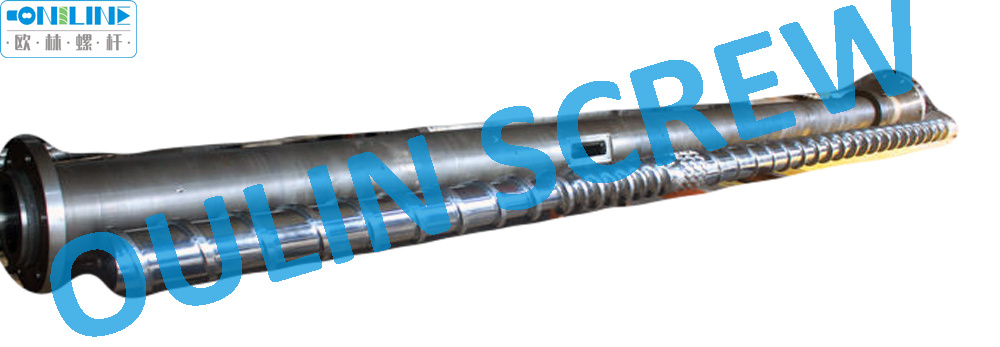 150mm, L/D=34 Venting Screw and Barrel for PP PE Pelletizer, Recycling Extrusion