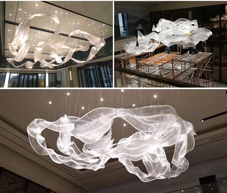 Shopping mall chandelier