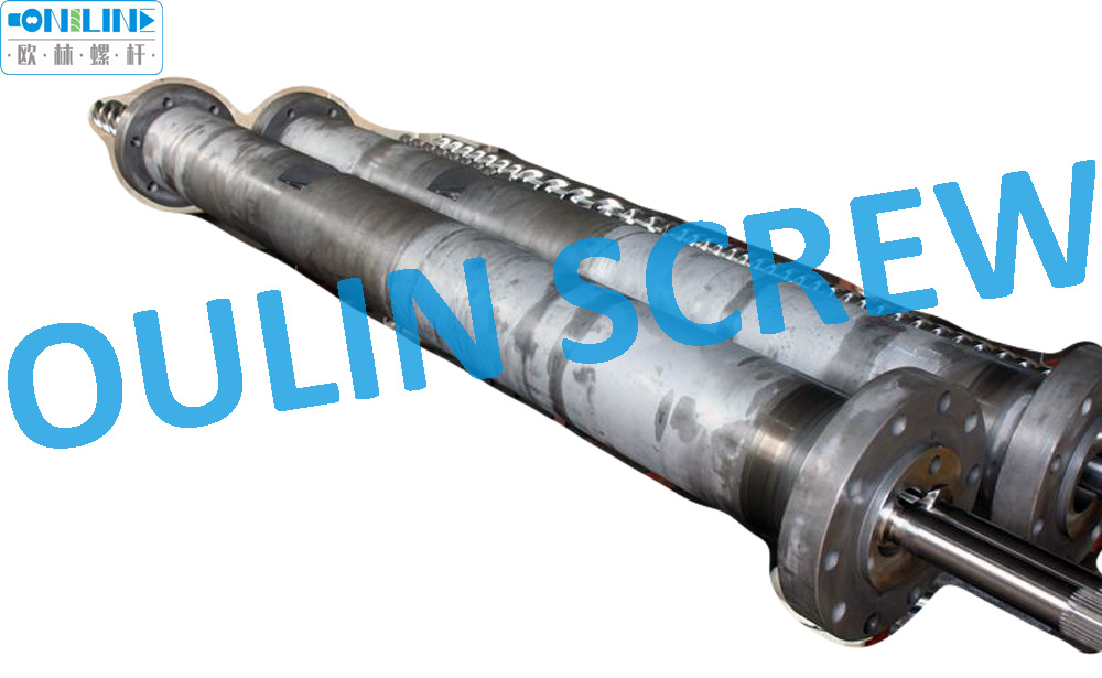 Kraussmaffei Kmd75-26 Twin Parallel Screw Barrel for PVC Extruder