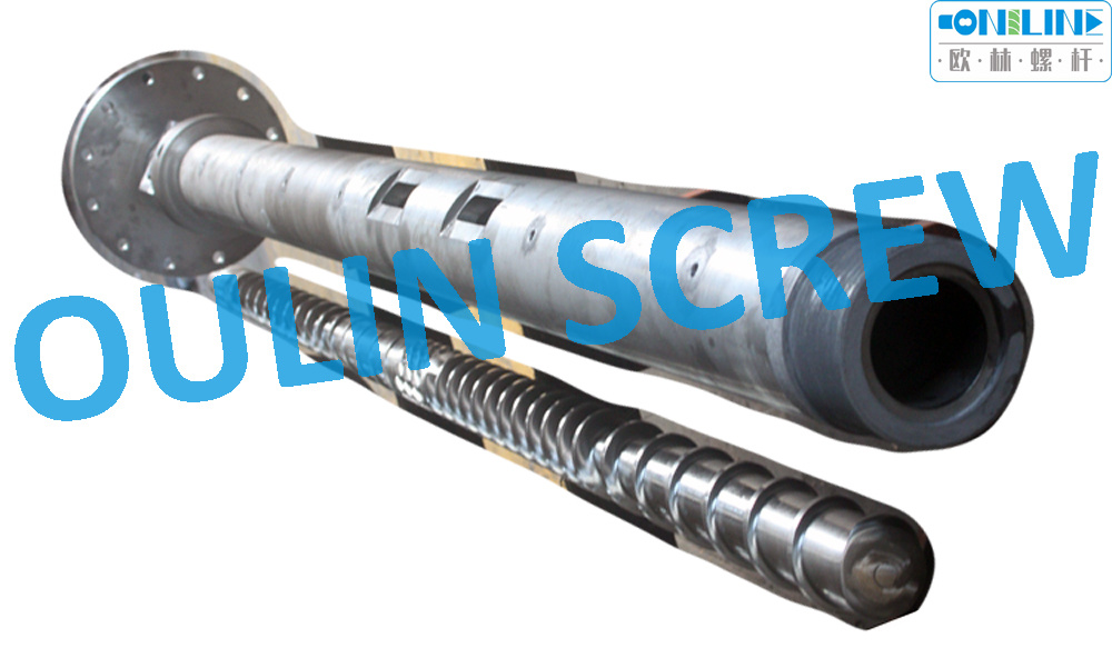 Vented Type Screw Barrel for Plastic Recycling Extrusion