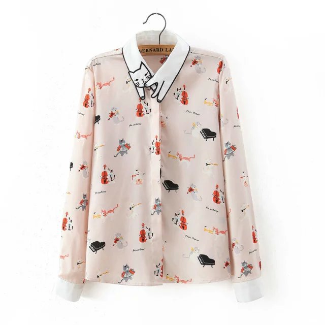 Fancy Long Sleeve Embroidered Collar 