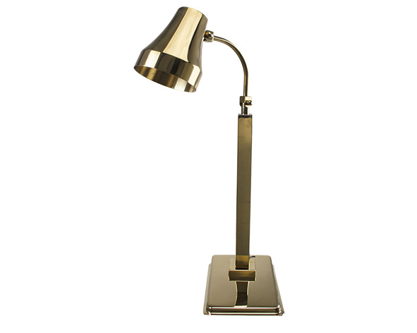 Heat Lamp with Total Gold and Round Shade