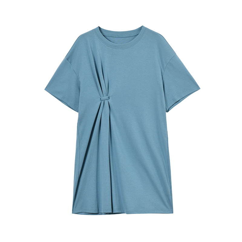 Cotton Stretch Short Sleeve T-shirt Dress