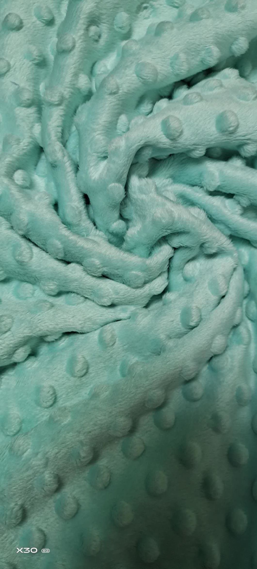 100%Polyester Angel Fleece with Embossed