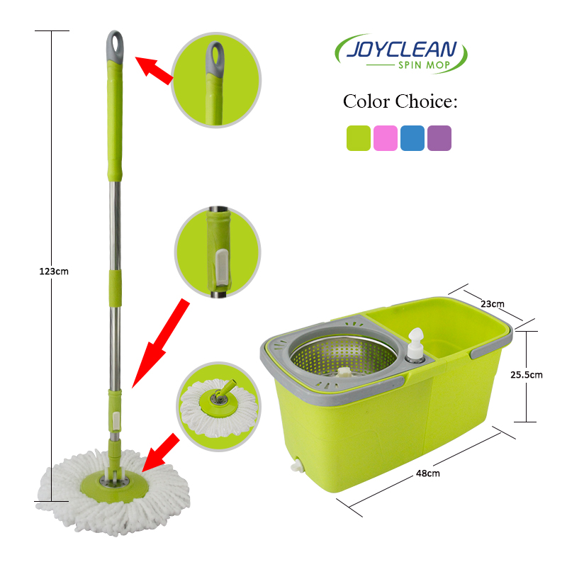 Joyclean Latest Seperable Twins Bucket Spin Mop Jn-103