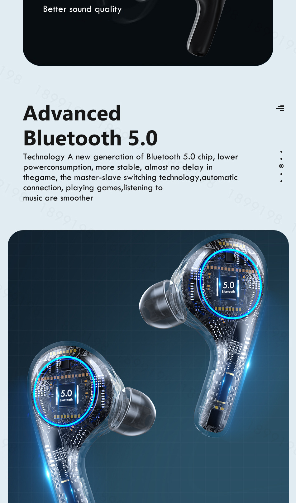 TWS bluetooth earbuds