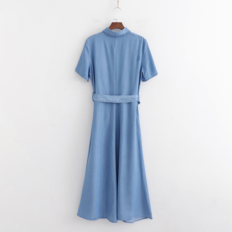 Spring Summer Denim Ceiling Dress