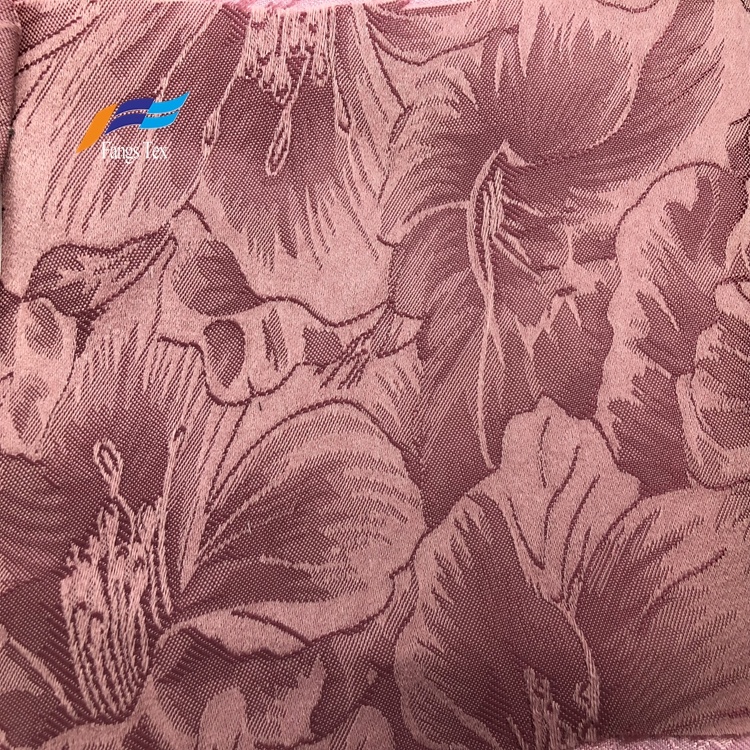  Polyester Jacquard Damask Window Upholstery Curtain Fabric 1