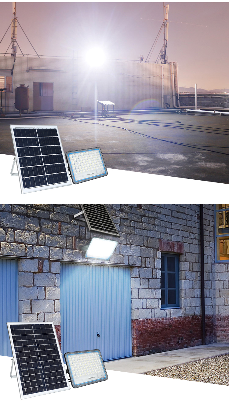 Led solar flood light