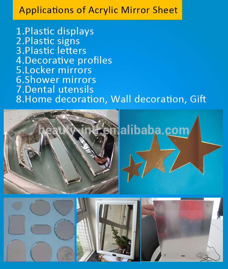 Self Adhesive UnBreakable Imported Acrylic Mirror