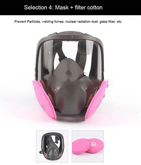 Double Full Face Respirator Mask