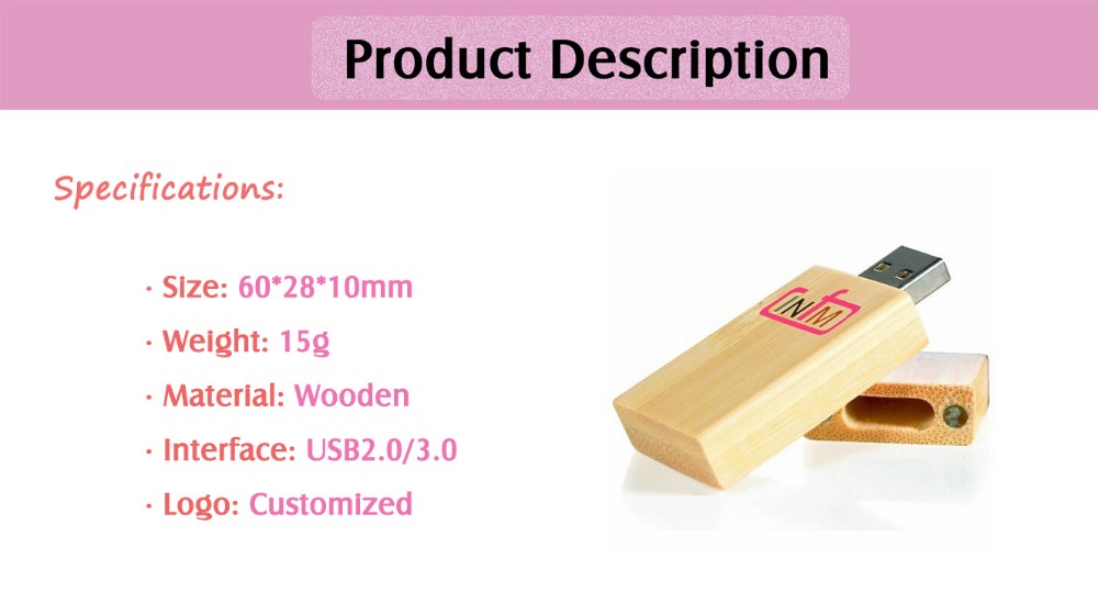 wooden usb flash drive