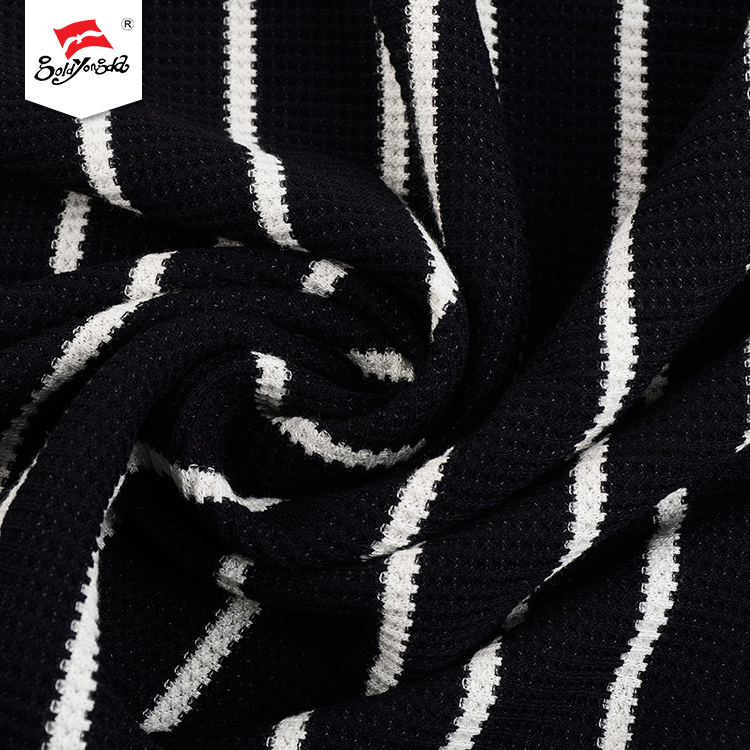 Black White Fashion Stripe Fabric