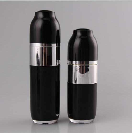 30ml black acrylic cosmetic Airless Pump Bottles