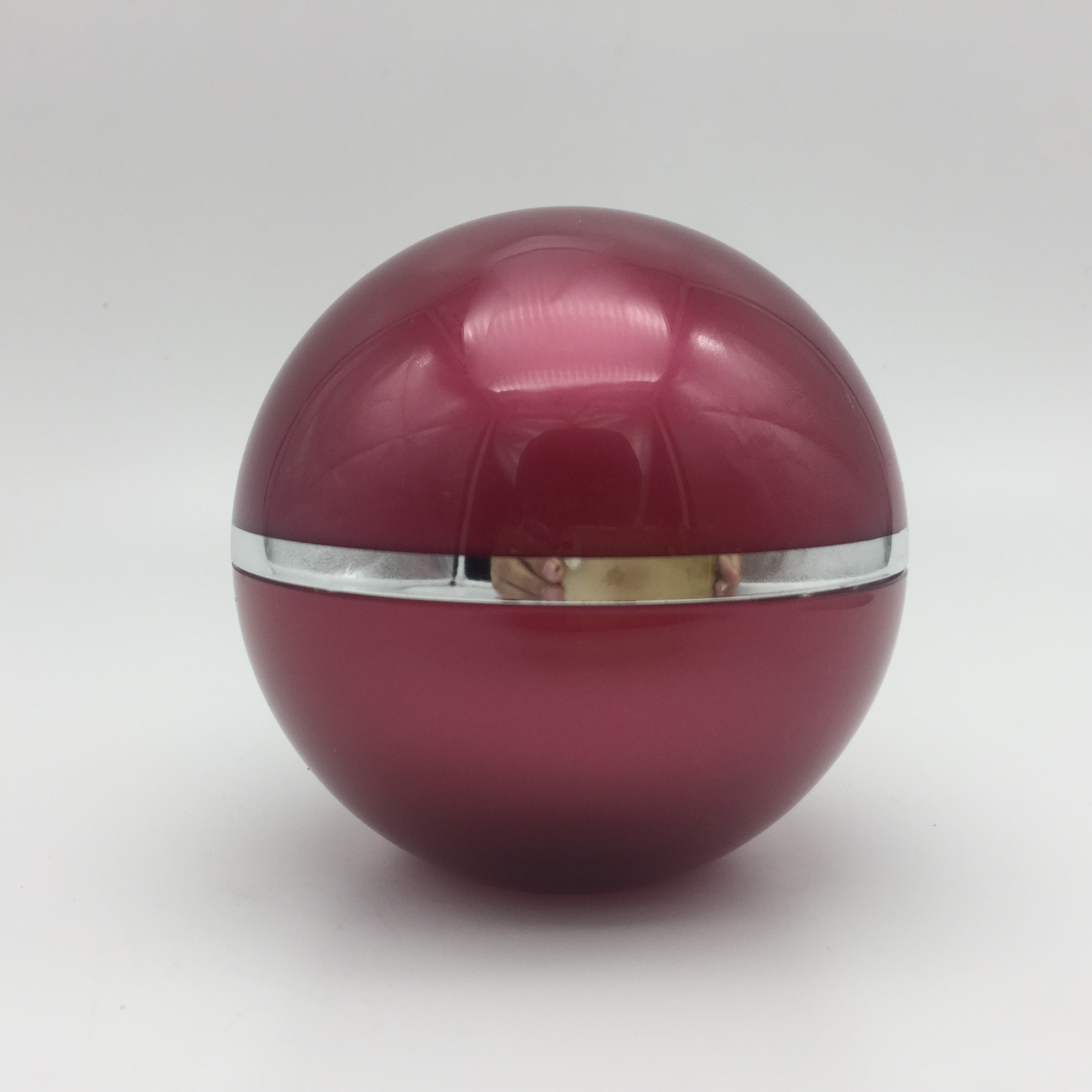 15g 30g 50g 100g Empty Personal Care Red Round Ball Shape Plastic Acrylic Cream Jar
