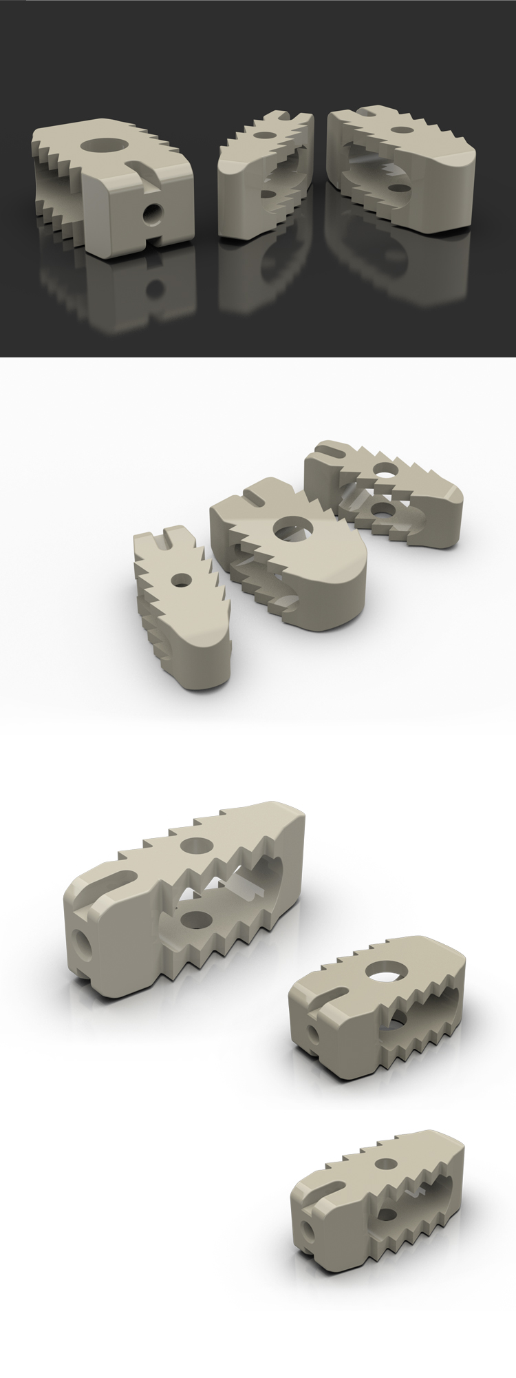 lumbar intervertebral fusion cage peek cage