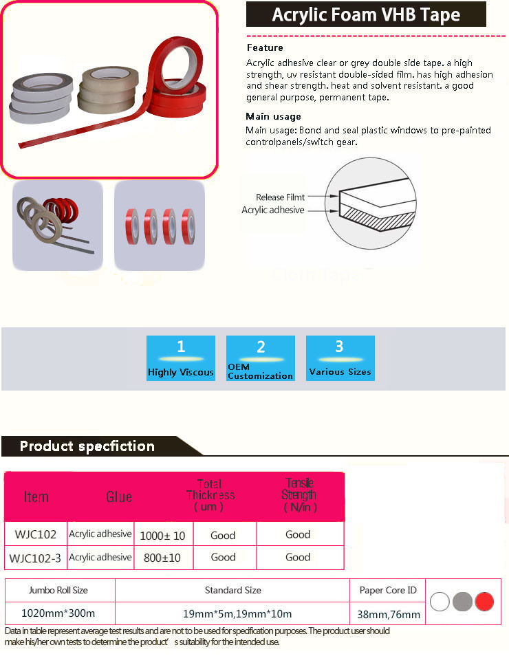 Sponge Foam Tape for PE Foam Film Sponge Foam Tape