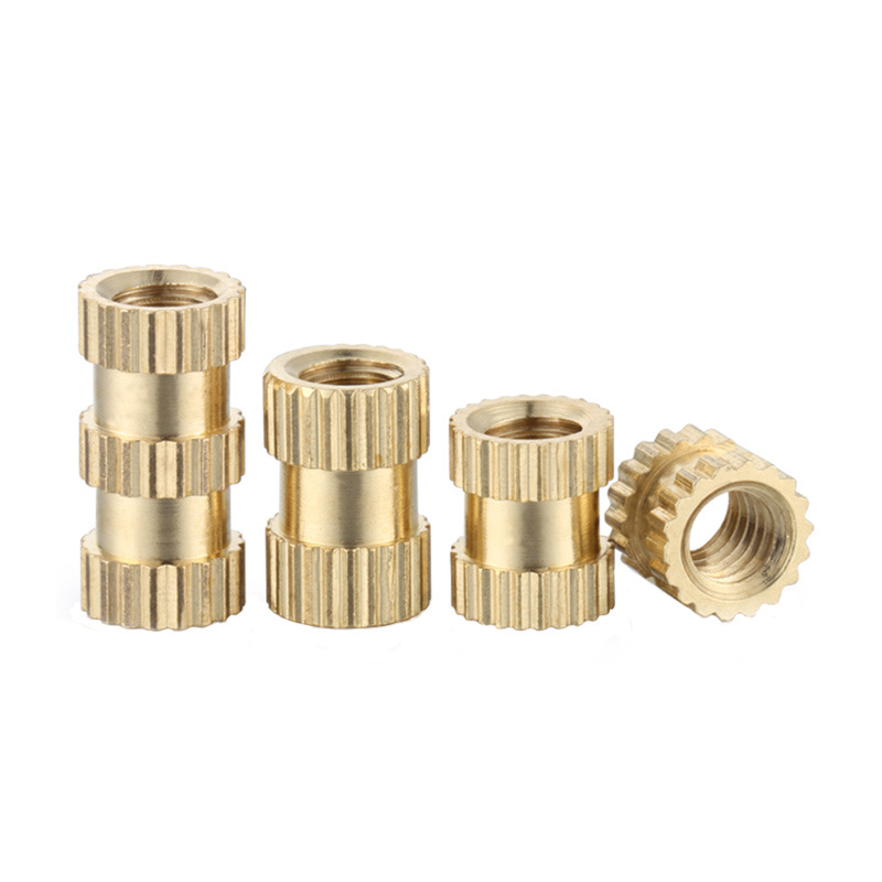 OEM High Precision Customized Made Brass Copper Bush Knurled Insert for Bearing Motor