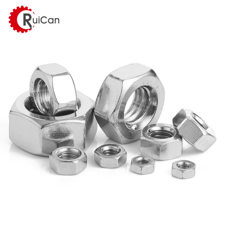 Hexagon Full Nut Nickel Plated Nut