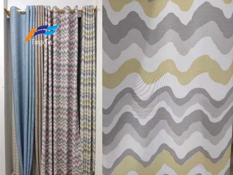 Beautiful Floral Printing Custom Polyester Curtain Fabric 5