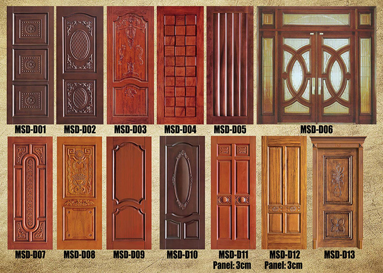 Solid Teak Wood Single Door Design