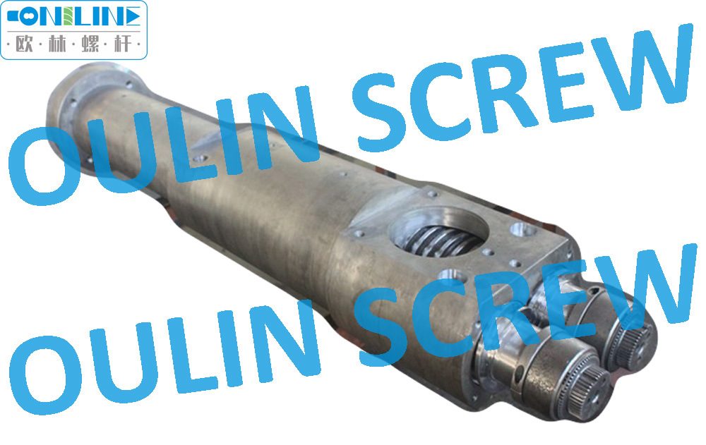 Twin Conical Screw and Barrel for Hans Weber Extrusion, Window Profile, Pipe, WPC, Granulation