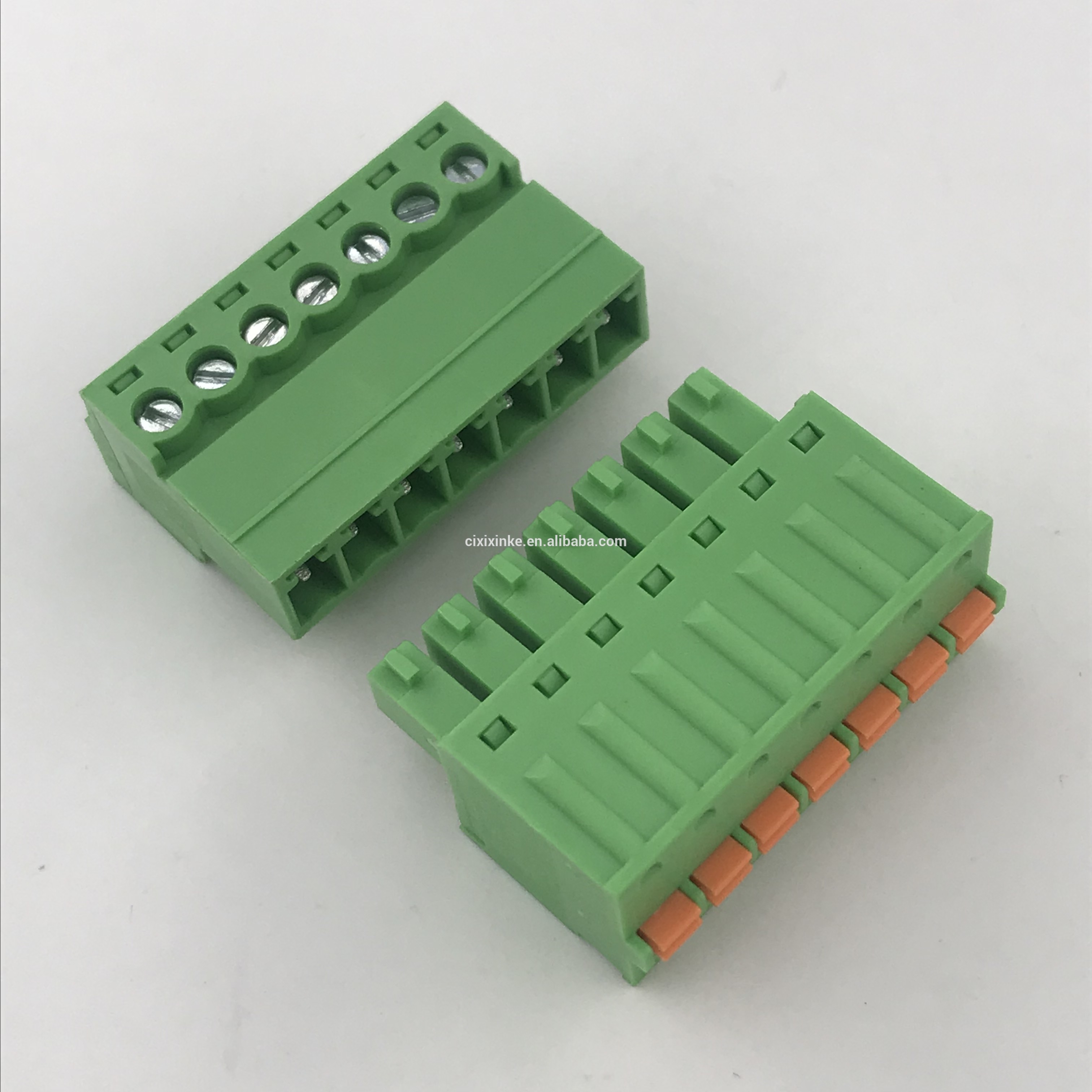 3.81mm pitch 7 pin spring pluggable terminal block