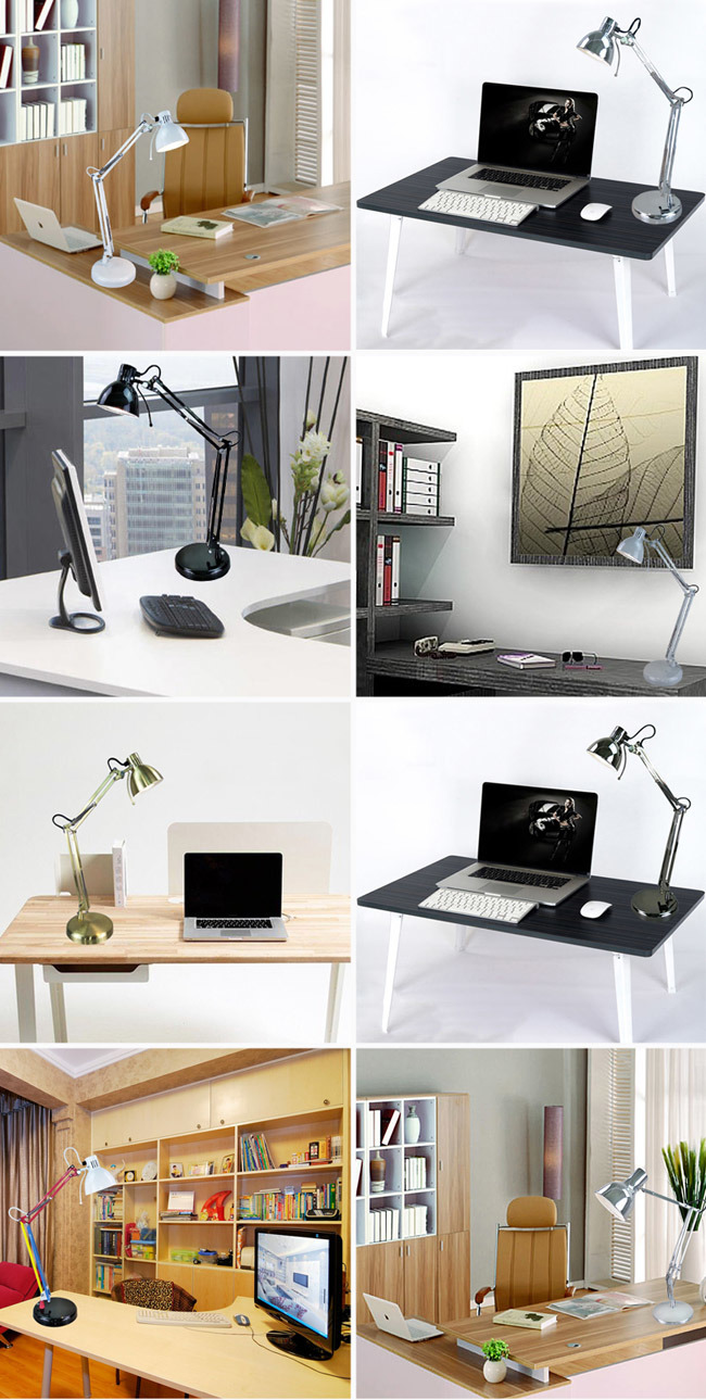 IP20 Folding Adjustable Desk Lamp Swing Arm Table Lamp for Office Hotel