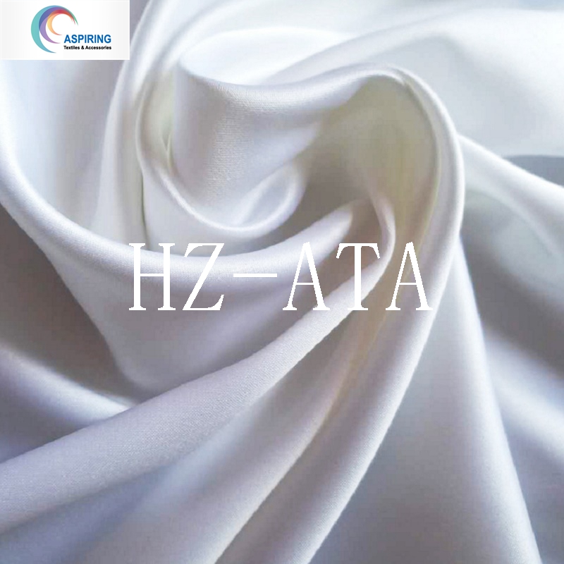 White Polyester Wholesale Satin Fabric for Wedding